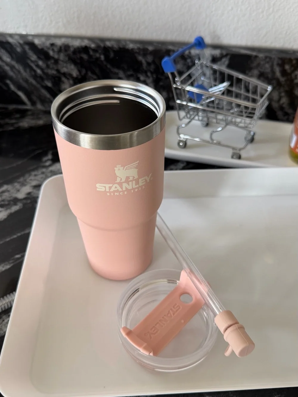 Stanley Blush Pink Insulated Straw Tumbler